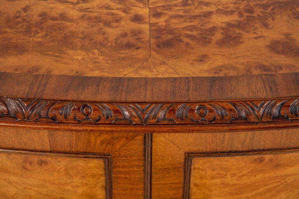 Matching Pair of Queen Anne Style Walnut Cabinets