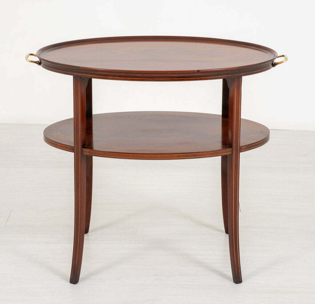 Mahogany Inlaid Etagere