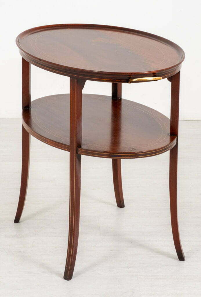 Mahogany Inlaid Etagere