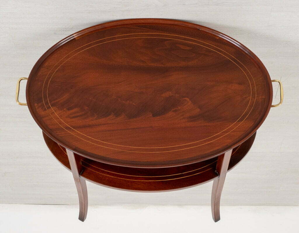 Mahogany Inlaid Etagere