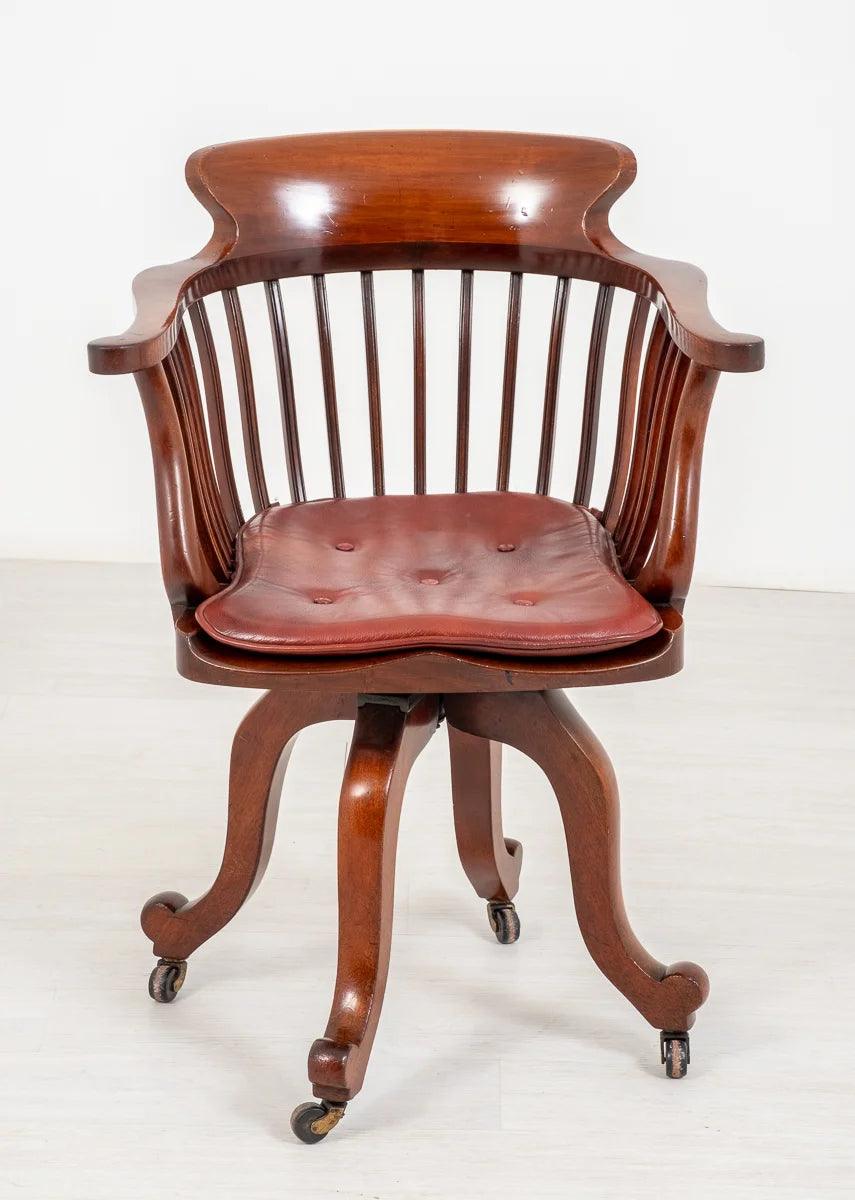 Victorian Mahogany Swivel Office Chair