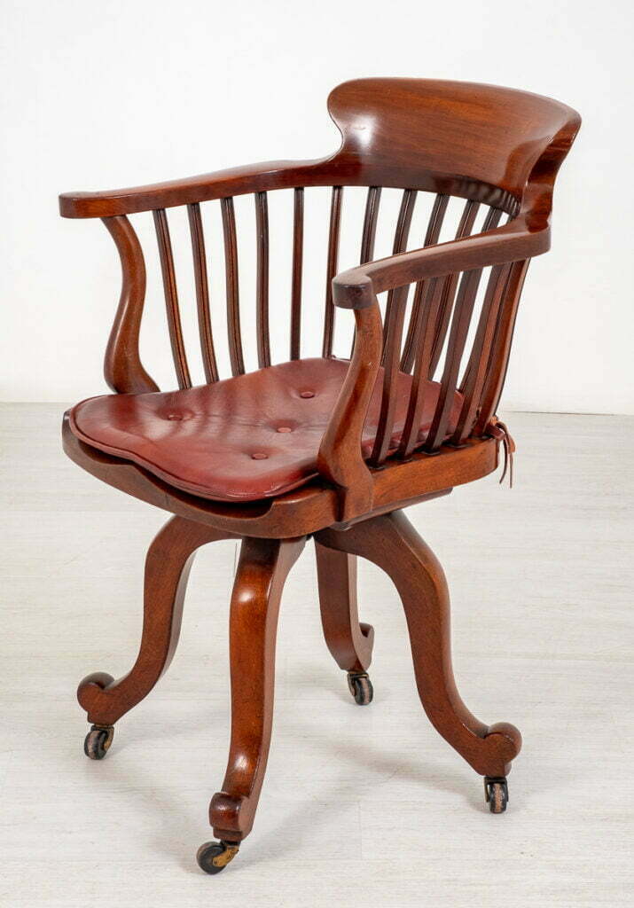 Victorian Mahogany Swivel Office Chair
