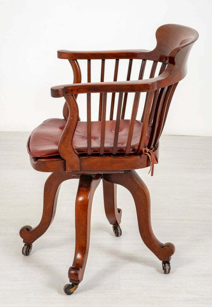 Victorian Mahogany Swivel Office Chair
