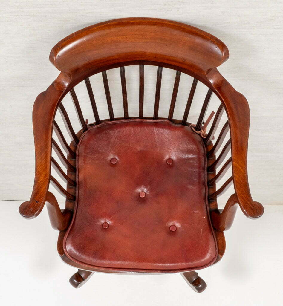 Victorian Mahogany Swivel Office Chair
