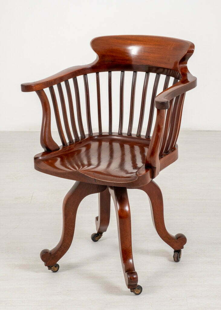 Victorian Mahogany Swivel Office Chair