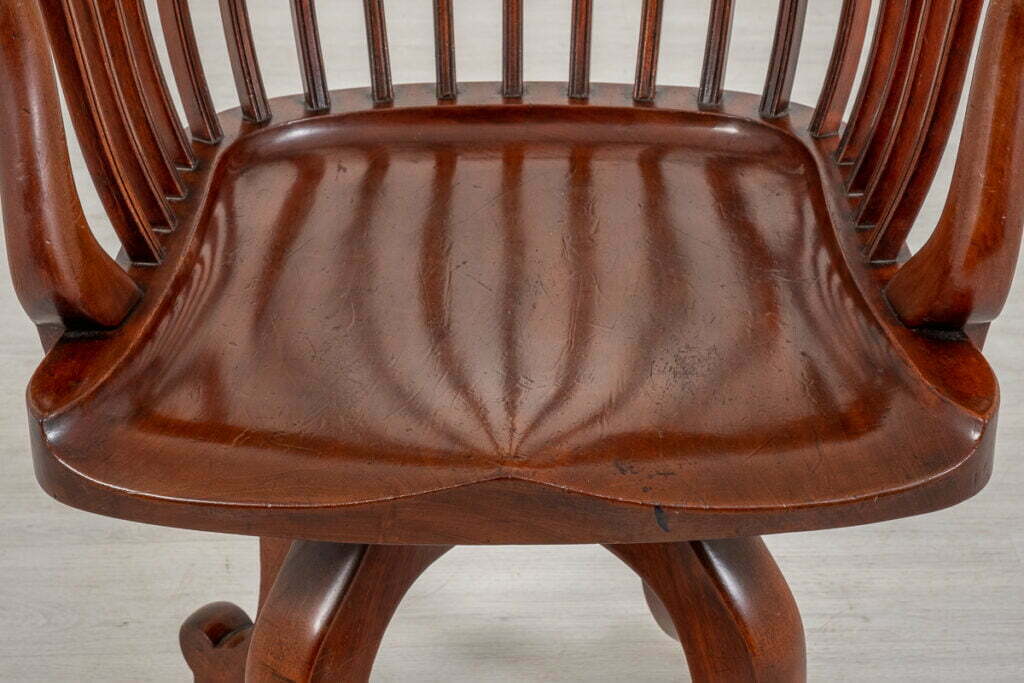 Victorian Mahogany Swivel Office Chair