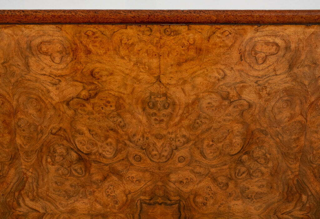 Victorian Burr Walnut Stretcher Table