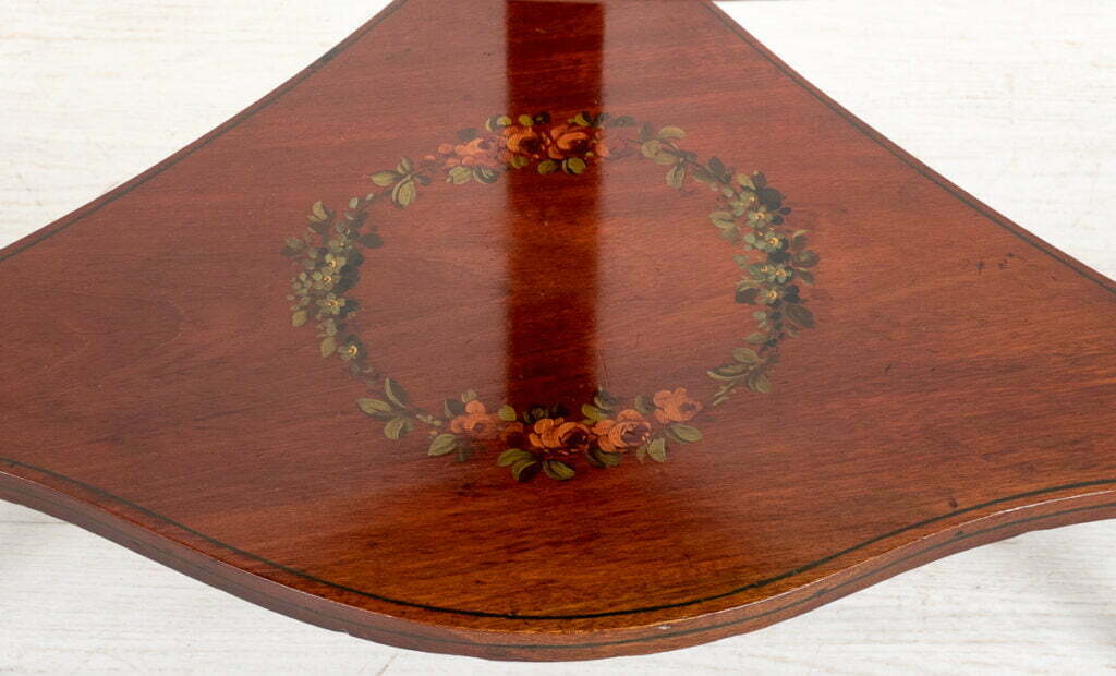 Pretty Victorian Satinwood Bow Corner Cabinet