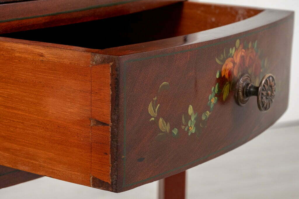 Pretty Victorian Satinwood Bow Corner Cabinet