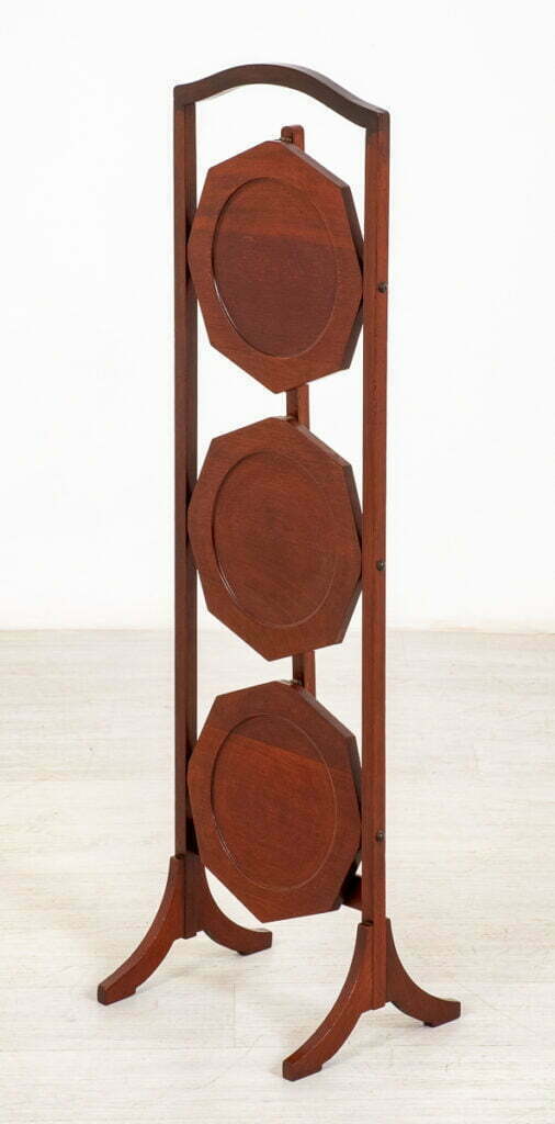 Mahogany Folding Cake Stand