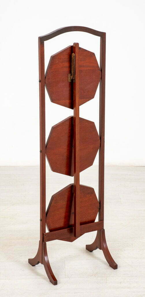 Mahogany Folding Cake Stand