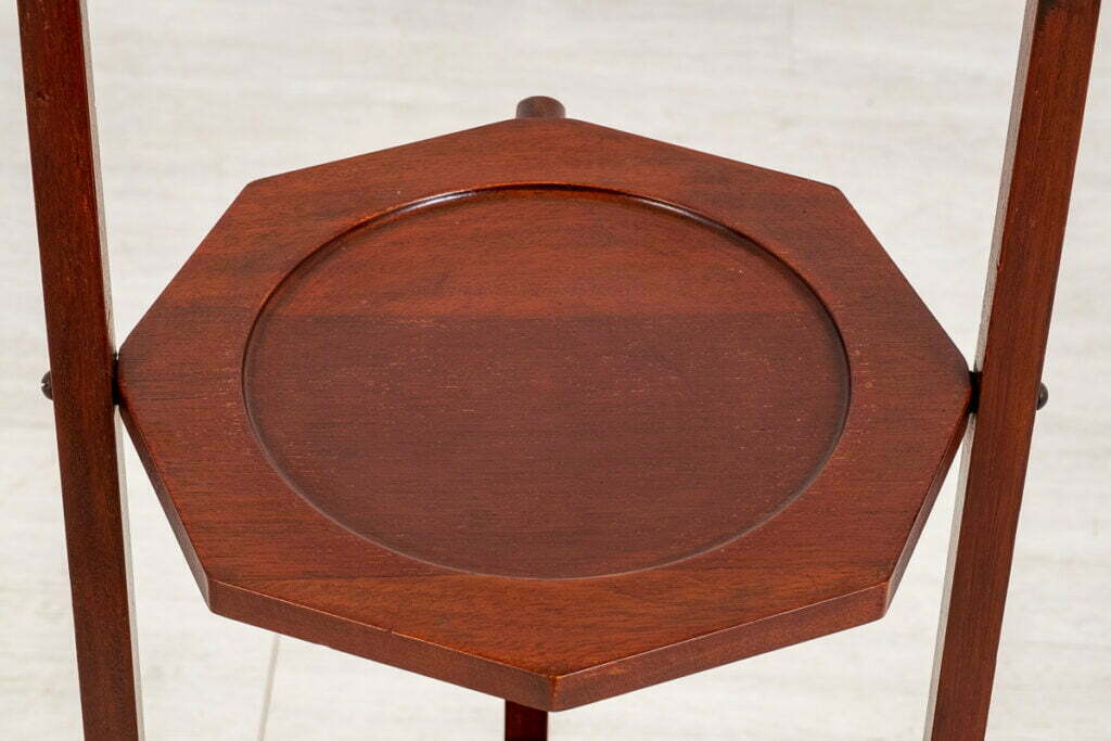 Mahogany Folding Cake Stand