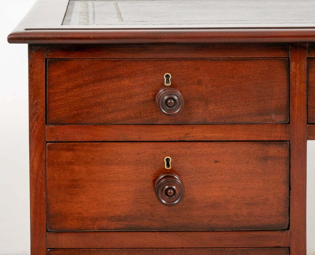 Victorian Mahogany Pedestal Desk