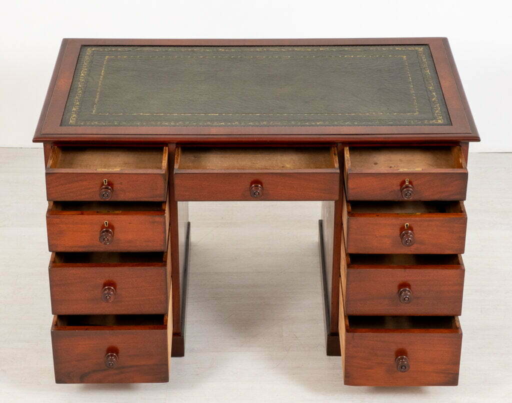 Victorian Mahogany Pedestal Desk