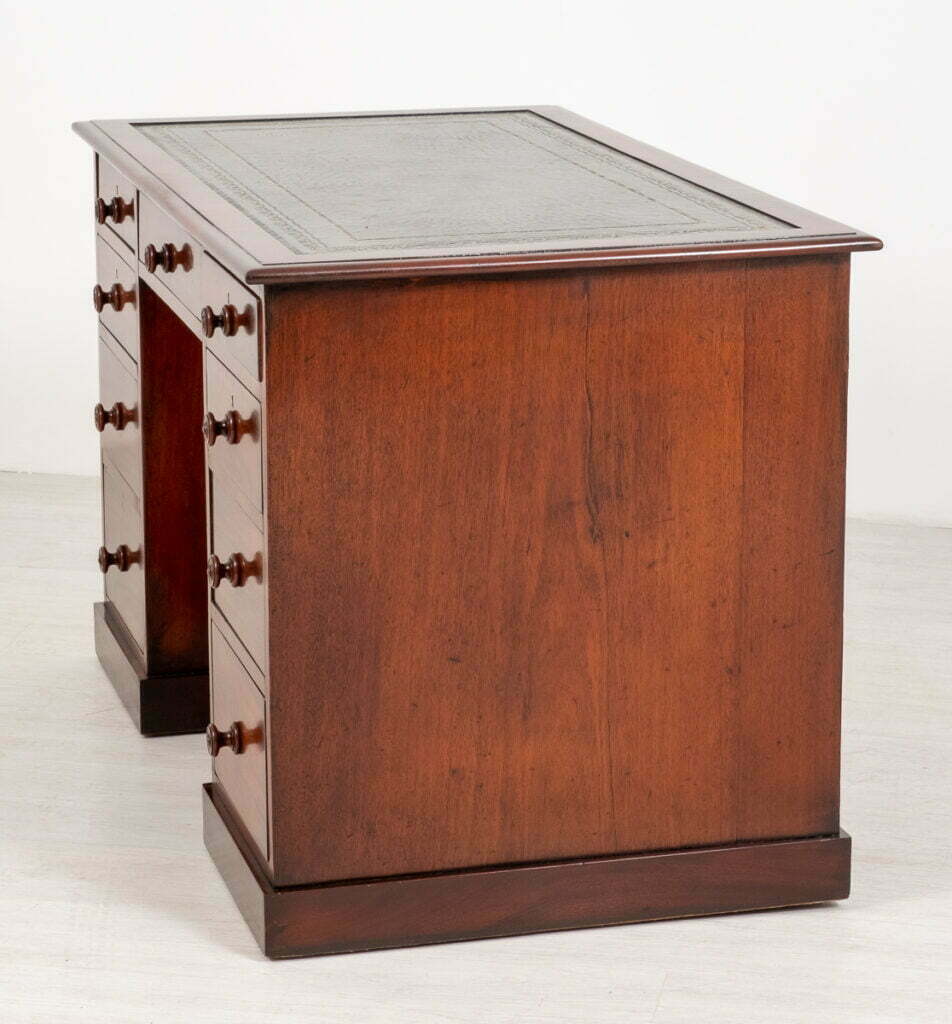 Victorian Mahogany Pedestal Desk