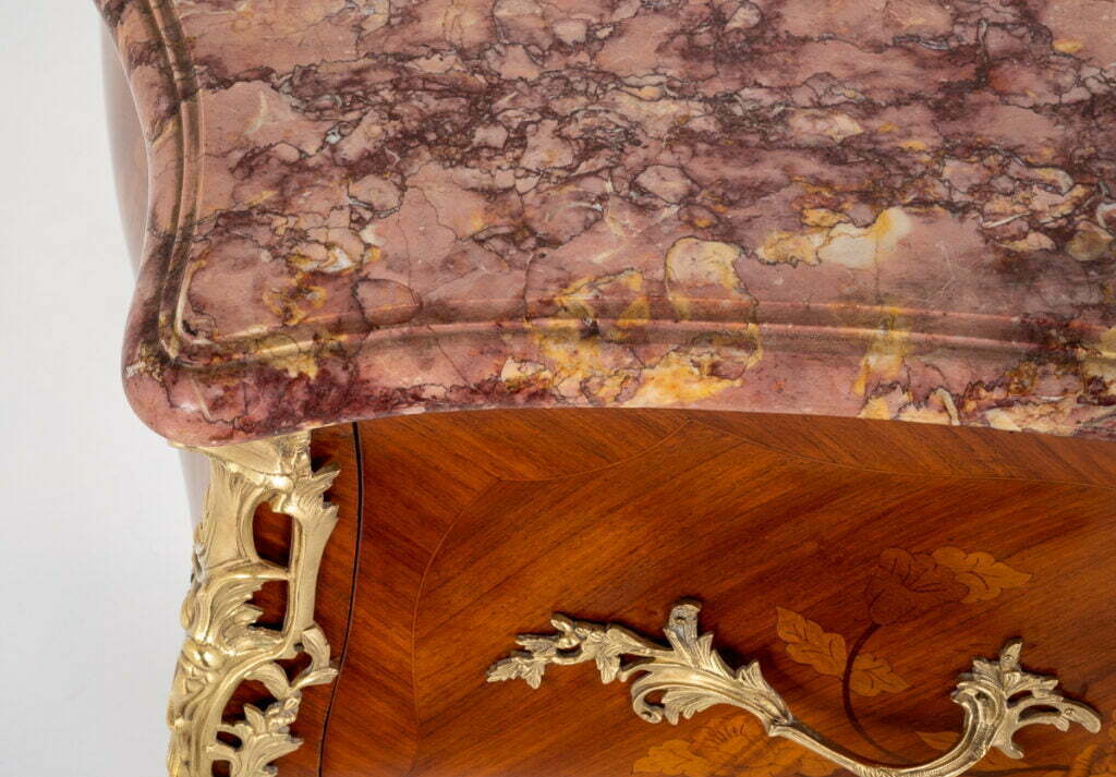 Excellent Quality Kingwood and Marquetry French Commode