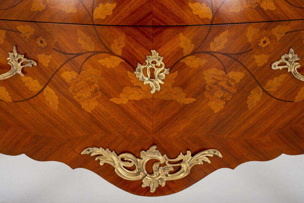 Excellent Quality Kingwood and Marquetry French Commode