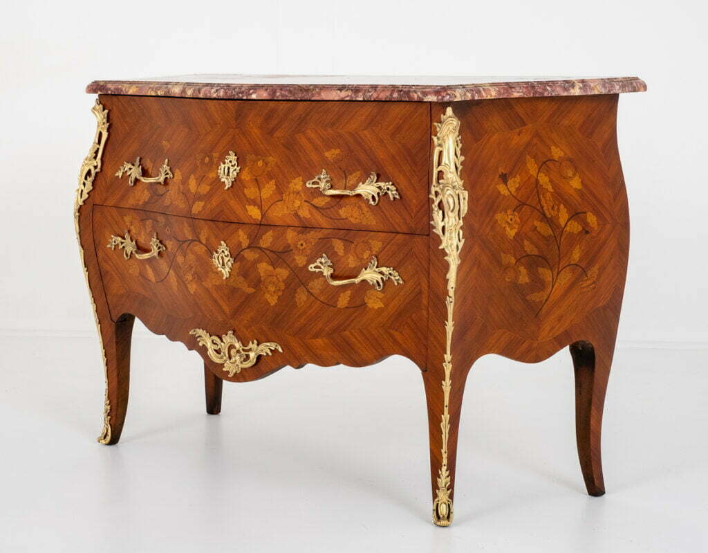 Excellent Quality Kingwood and Marquetry French Commode