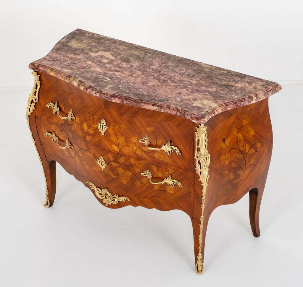 Excellent Quality Kingwood and Marquetry French Commode