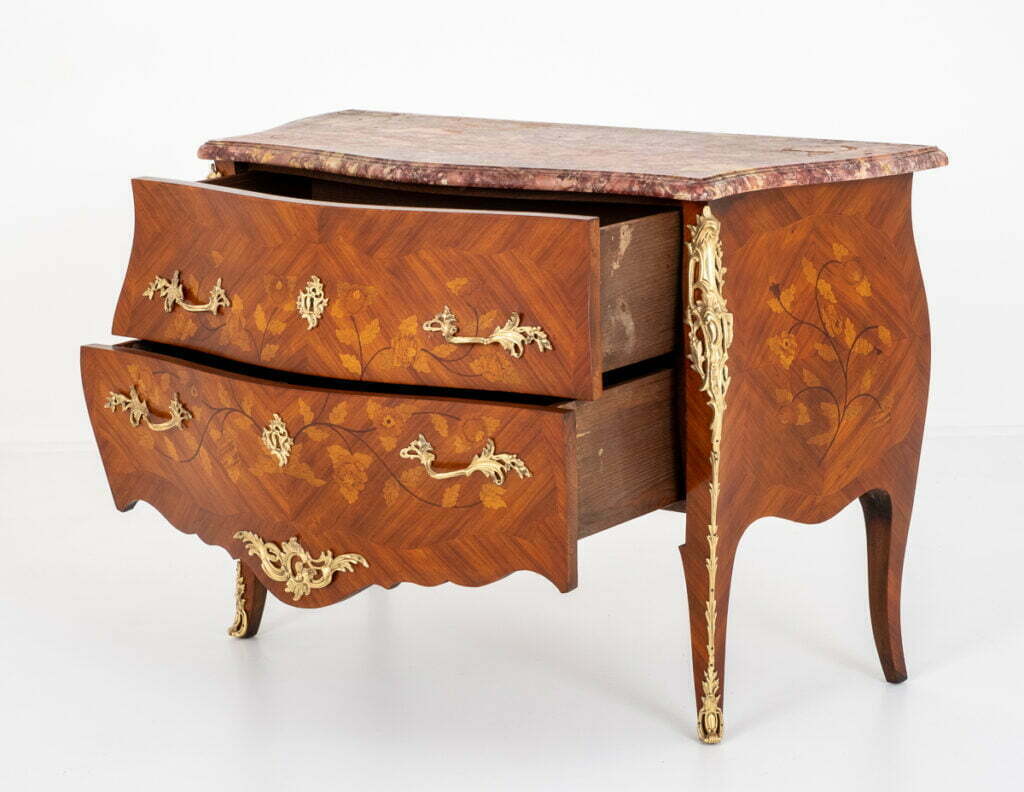 Excellent Quality Kingwood and Marquetry French Commode