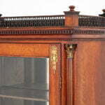 French Empire Style Mahogany Display Cabinet