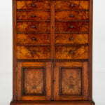 Victorian Burr Walnut Cabinet.
