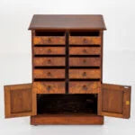 Victorian Burr Walnut Cabinet.