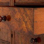 Victorian Burr Walnut Cabinet.