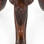 Victorian Walnut Carved Piano Stool