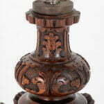 Victorian Walnut Carved Piano Stool