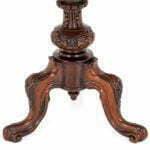 Victorian Walnut Carved Piano Stool