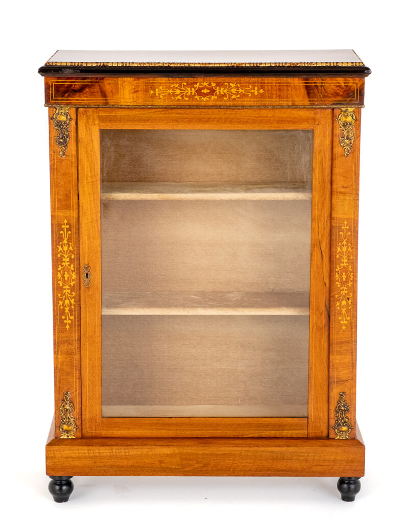 Pretty Victorian Walnut Pier Cabinet