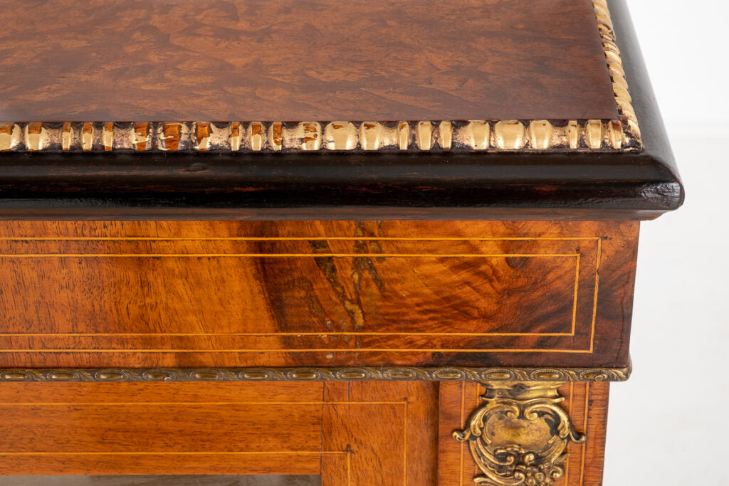 Pretty Victorian Walnut Pier Cabinet