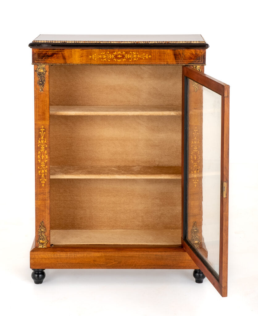 Pretty Victorian Walnut Pier Cabinet