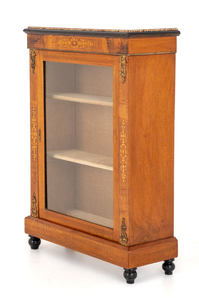Pretty Victorian Walnut Pier Cabinet