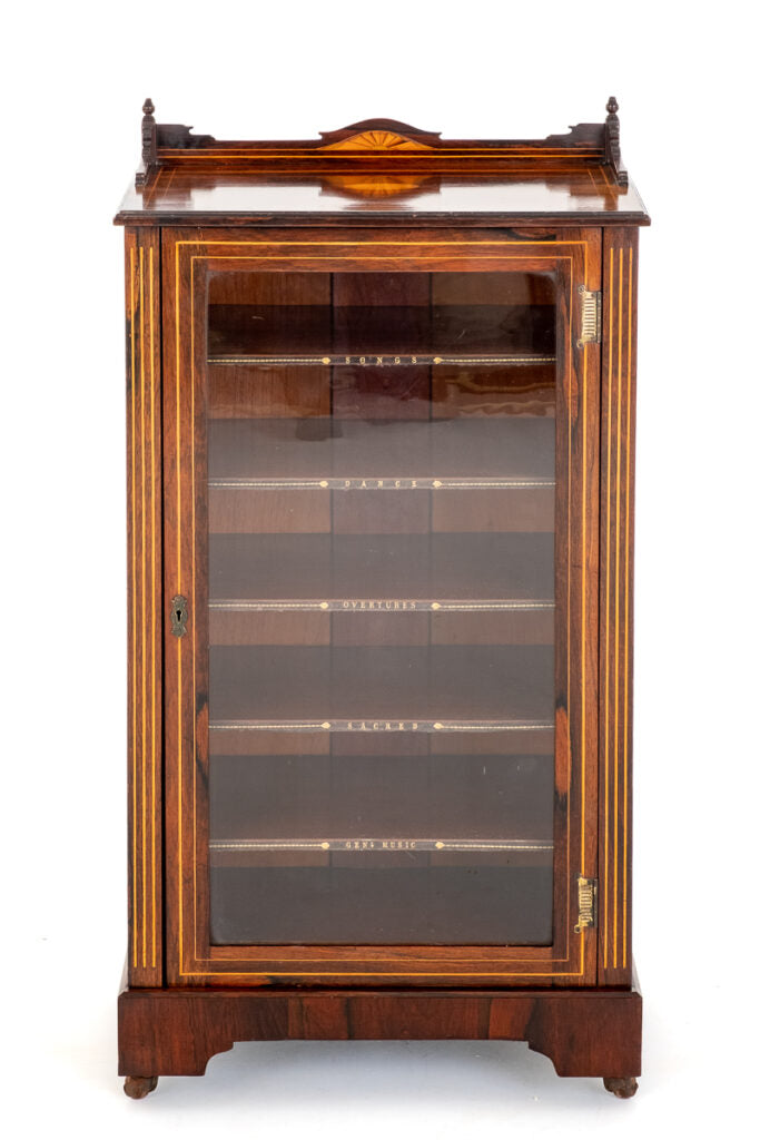 Victorian Rosewood Music Cabinet.