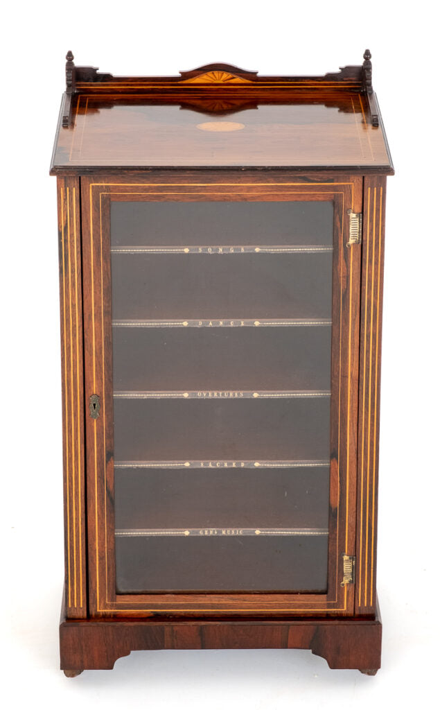 Victorian Rosewood Music Cabinet.