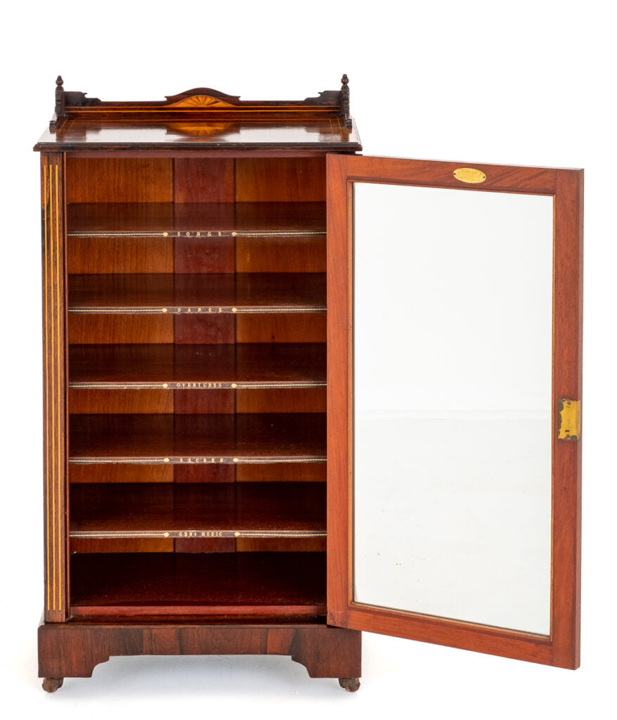 Victorian Rosewood Music Cabinet.