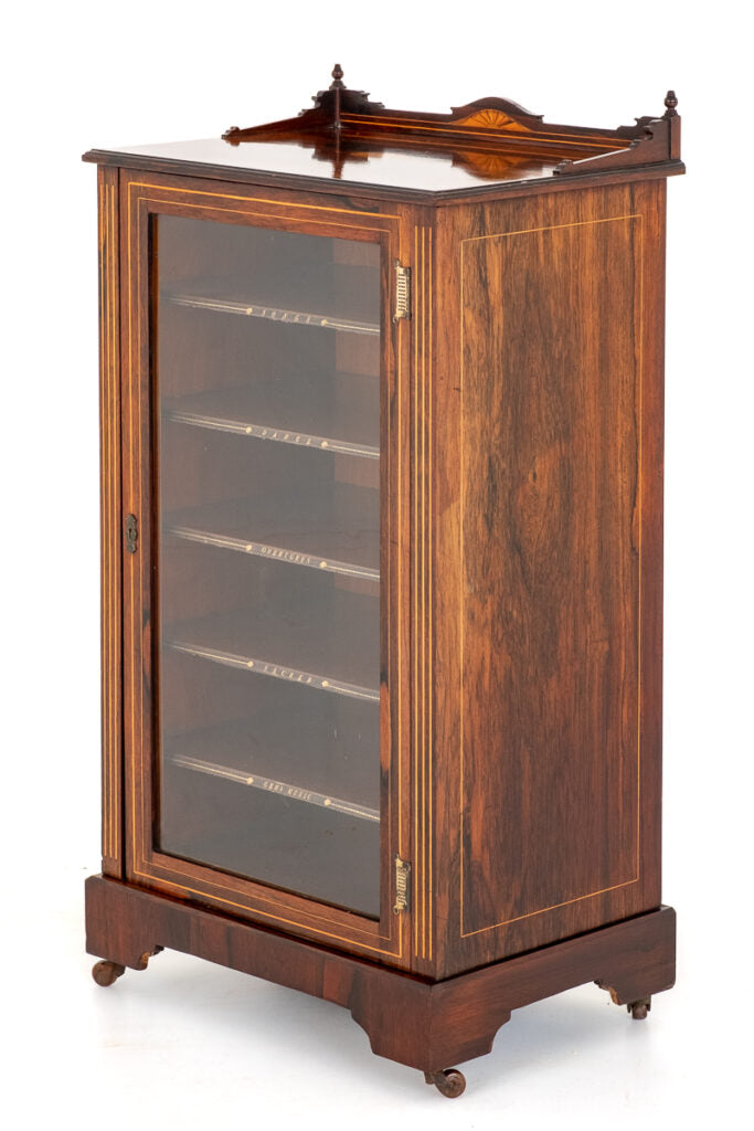 Victorian Rosewood Music Cabinet.