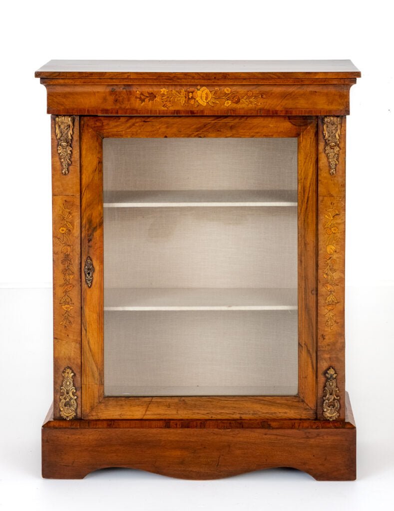 Victorian and Walnut Inlaid Pier Cabinet