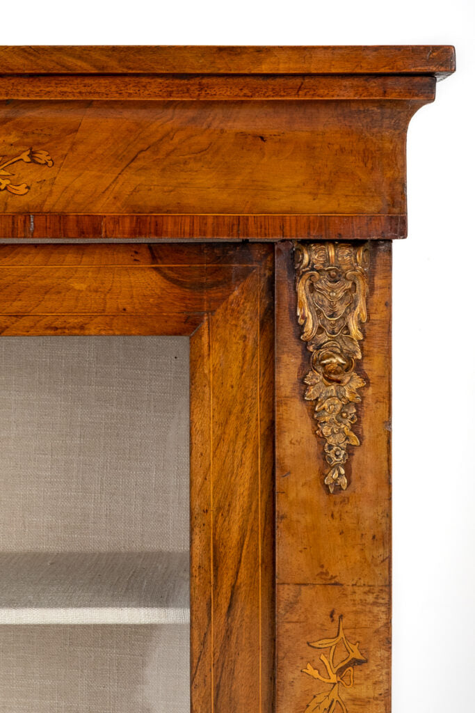 Victorian and Walnut Inlaid Pier Cabinet