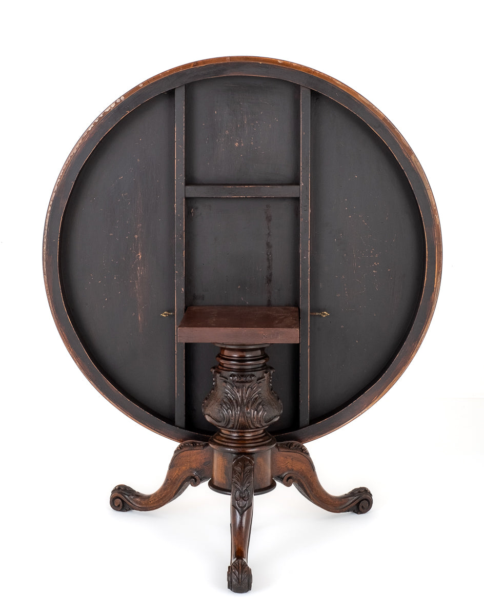 Victorian Style Walnut Marquetry Dining Table