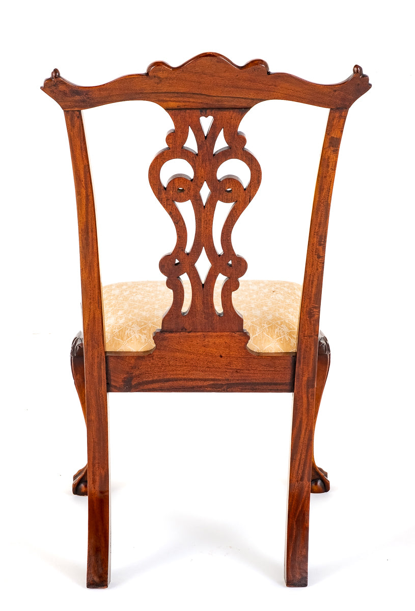 Set of 6 Mahogany Chippendale Style Dining Chairs