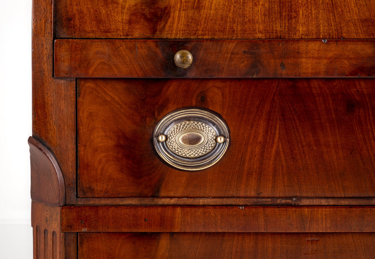 English Regency Mahogany Cylinder Desk