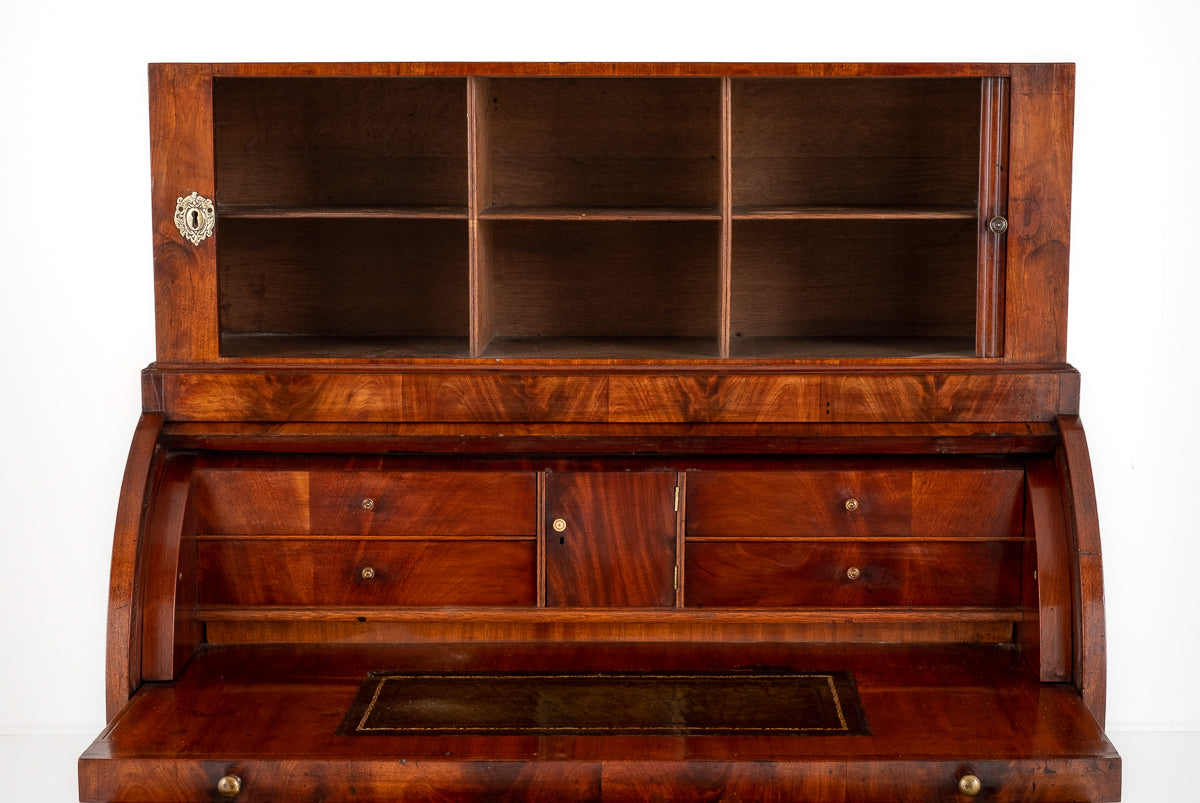 English Regency Mahogany Cylinder Desk