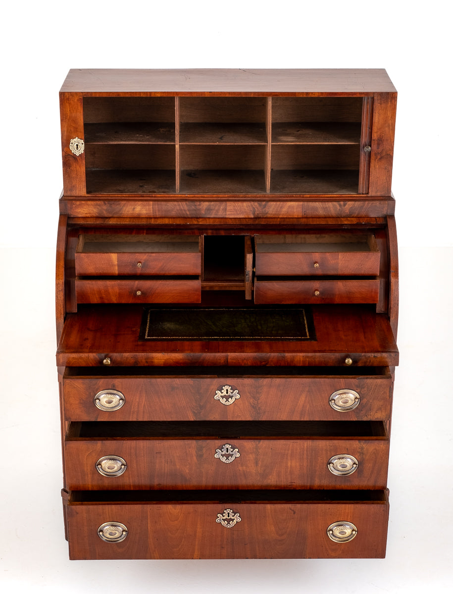 English Regency Mahogany Cylinder Desk