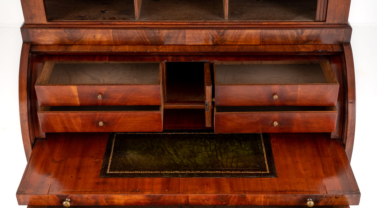 English Regency Mahogany Cylinder Desk
