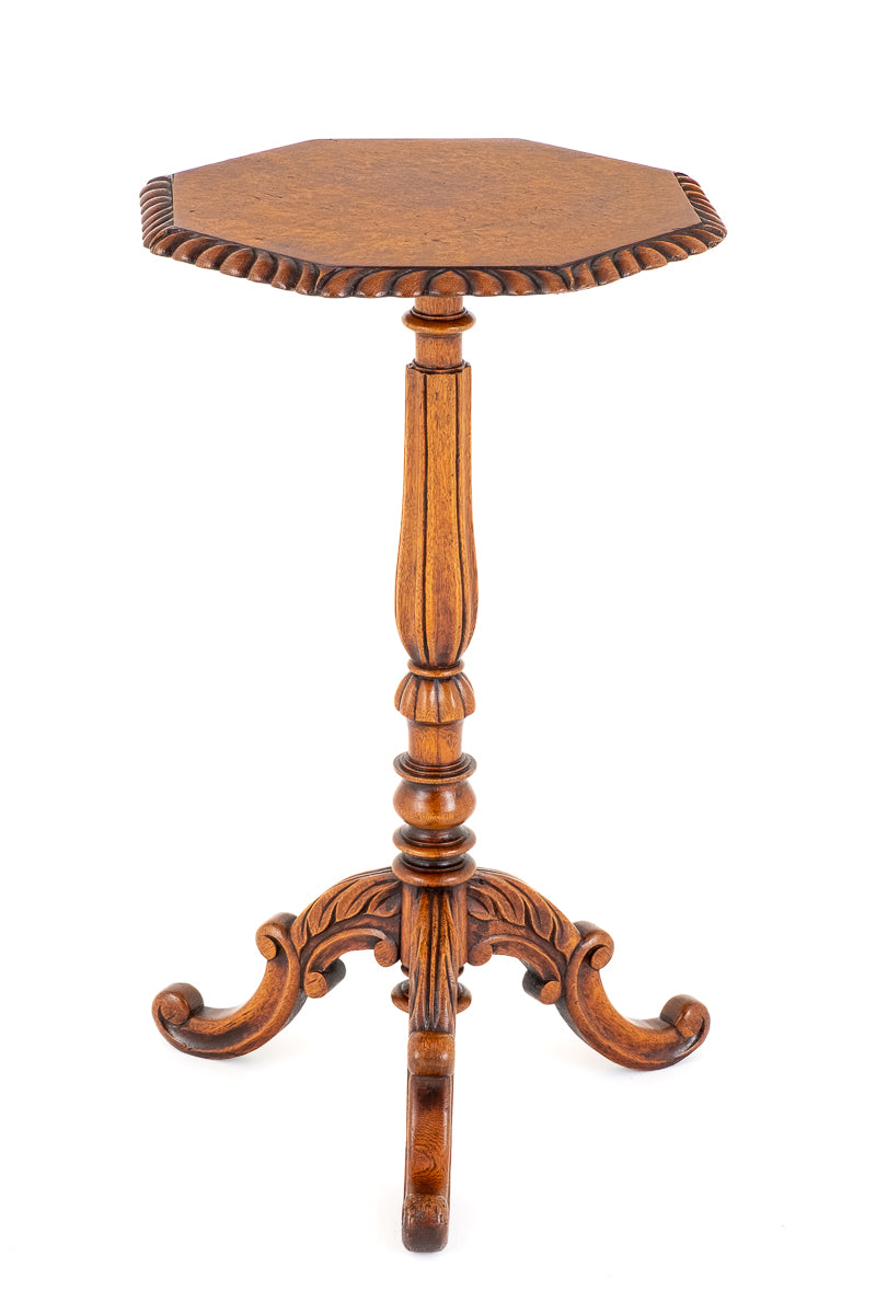 Mid Victorian Oak Wine Table