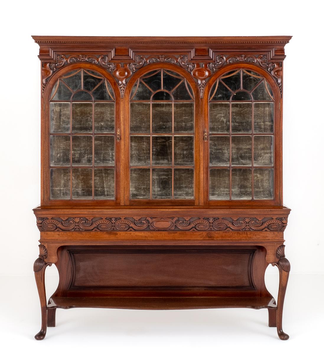 Mahogany Arts and Crafts Side Cabinet