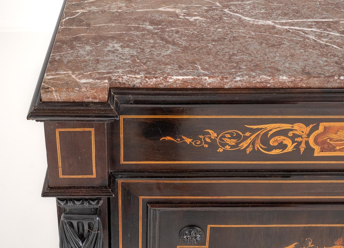 French Marquetry Pier Cabinet